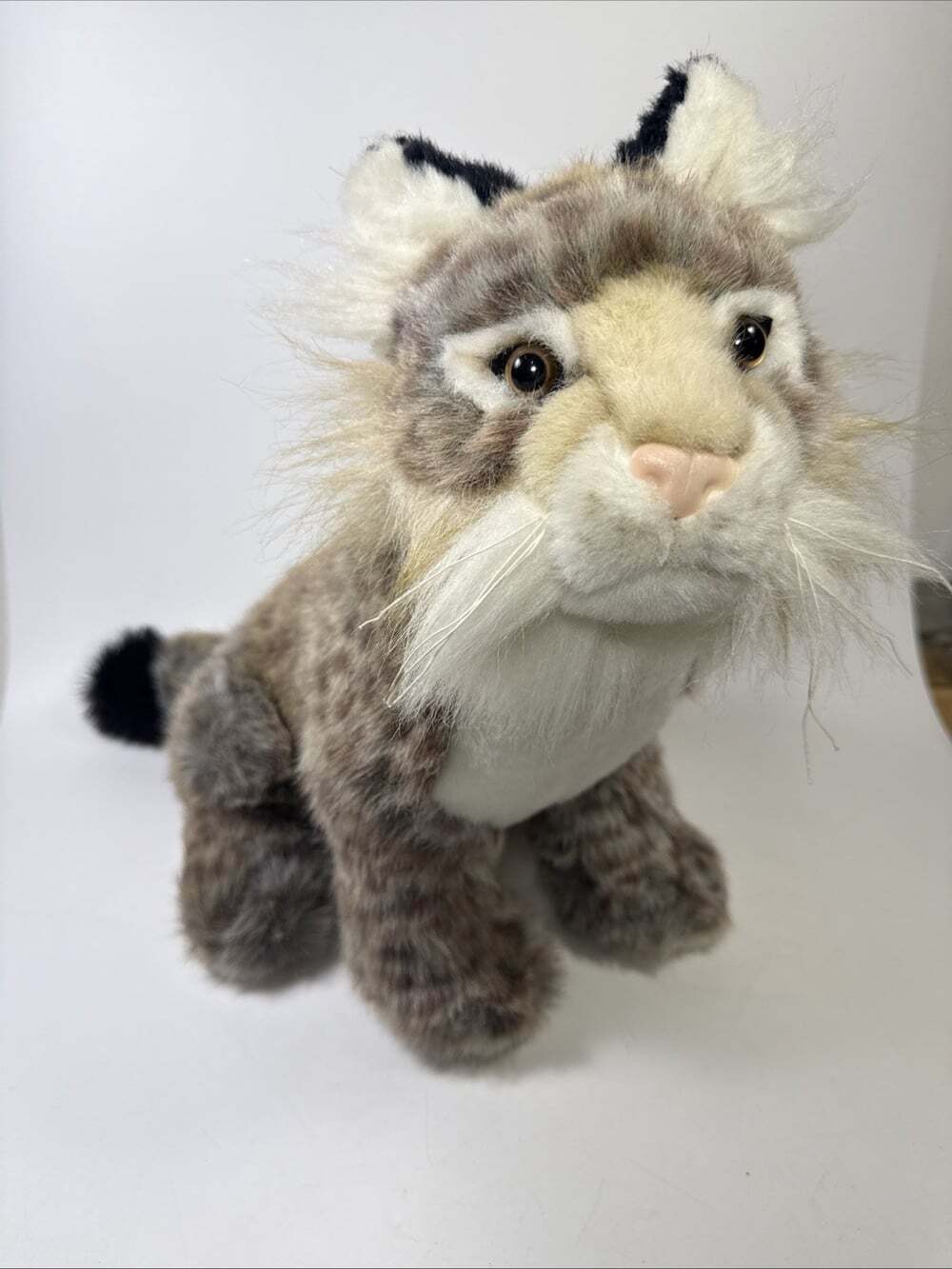 Vtg Retired Realistic Lynx Bobcat Stuffed Fiesta Plush Collectors